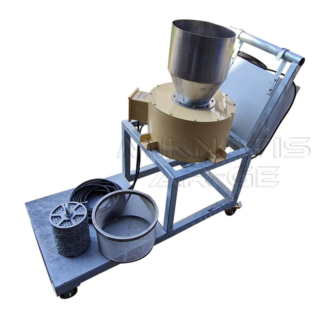 Mobile Electromagnetic Filter - Full unit view, showcasing robust industrial design